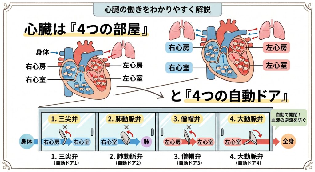 心臓の左心室と右心室